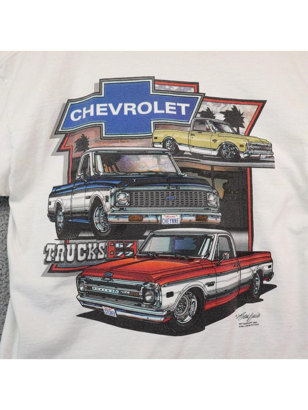 Chevy Trucks '67 '72 M/L Double-sided Chevrolet Y2K Shirt